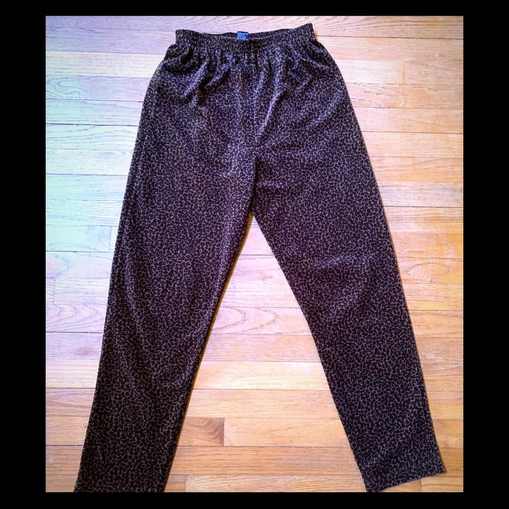 Leopard dress pants